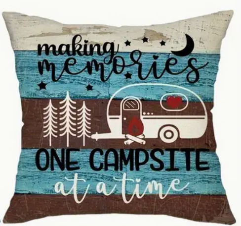 Camping Throw Pillows