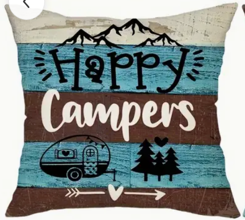 Camping Throw Pillows