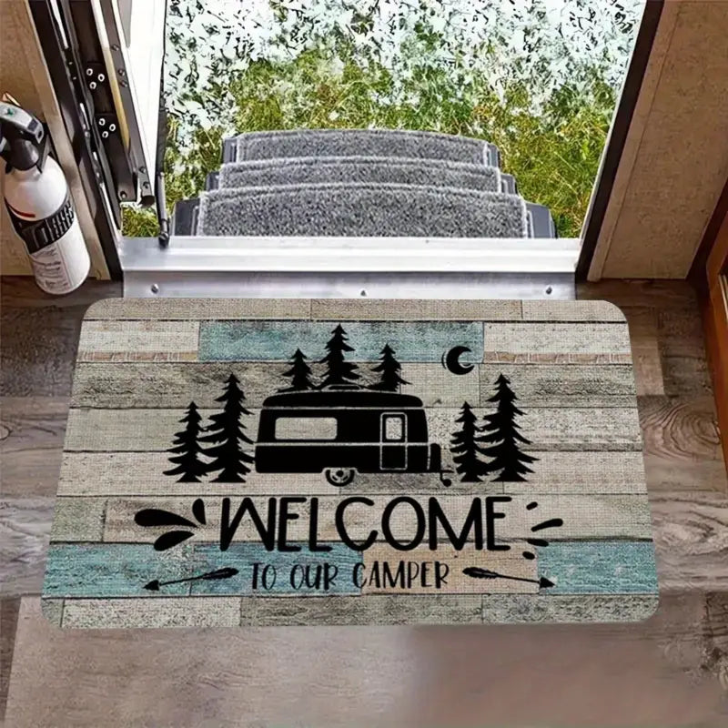 Welcome To Our Camper Door Mat