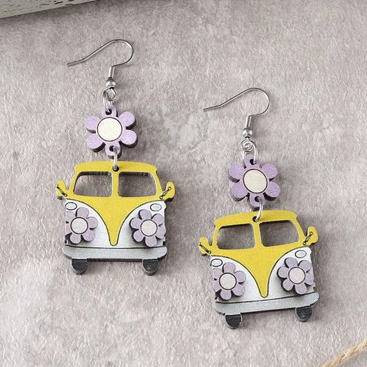 Volkswagen Flower Earrings