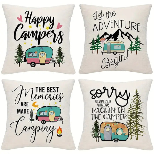 Camping Throw Pillows