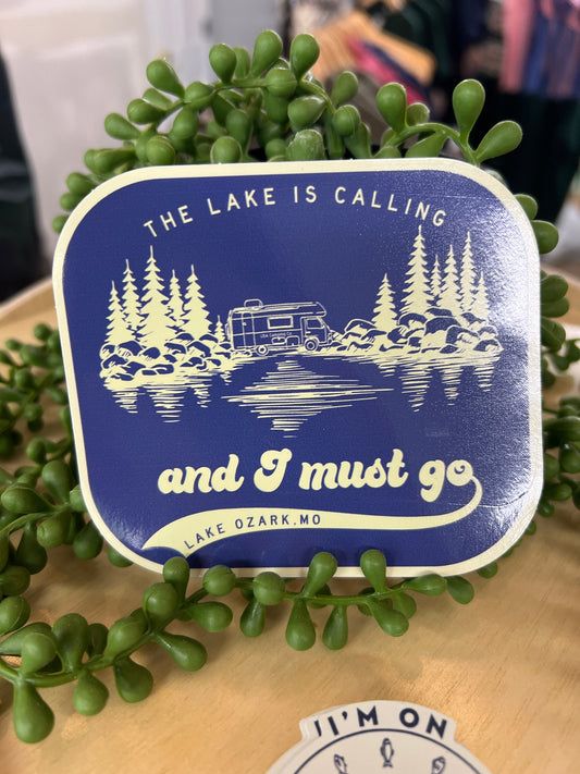 The Lake is Calling Lake Ozark, MO Sticker