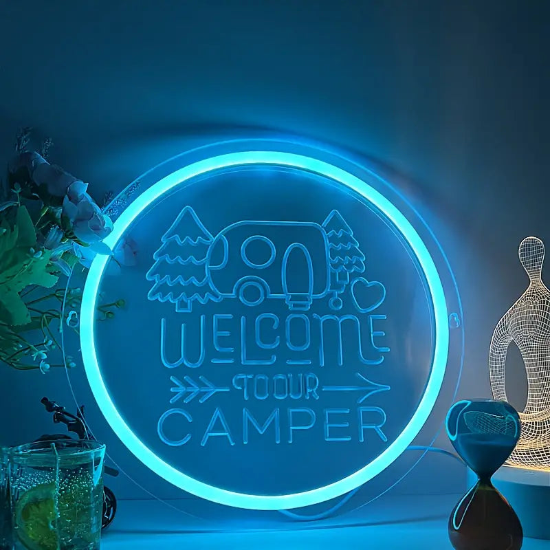 Welcome to Our Camper Neon Sign