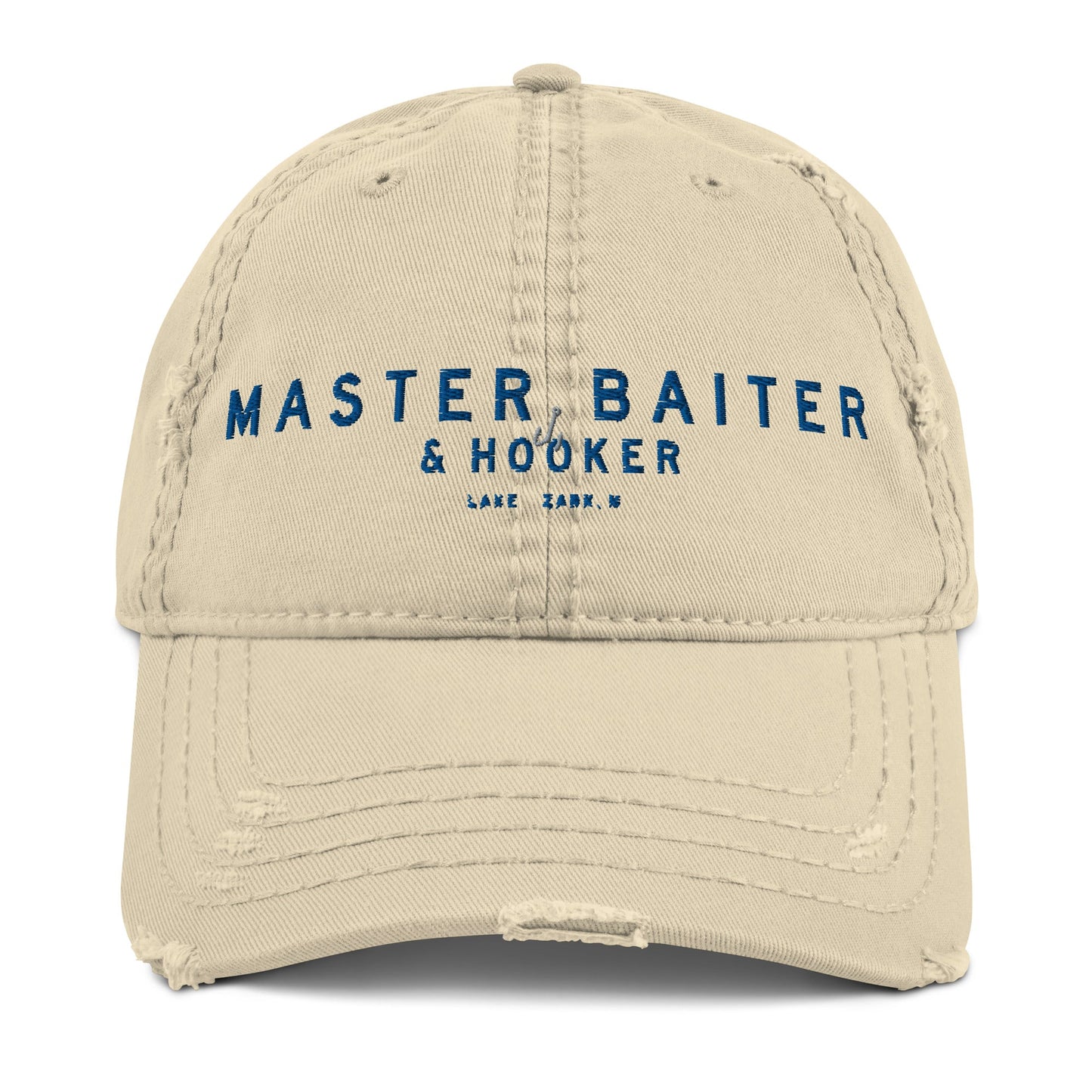 Master Baiter & Hooker Lake Ozark, MO Distressed Dad Hat