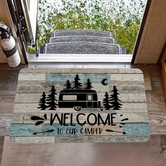 Welcome To Our Camper Door Mat