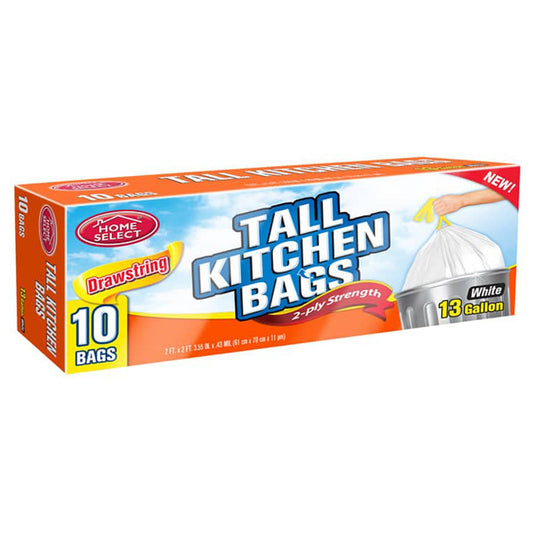 Tall Kitchen Garbage Bags (13 gallon)
